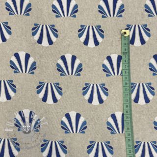 Tessuto decorativo Linenlook Seashell blue
