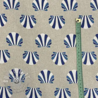 Tessuto decorativo Linenlook Seashell blue
