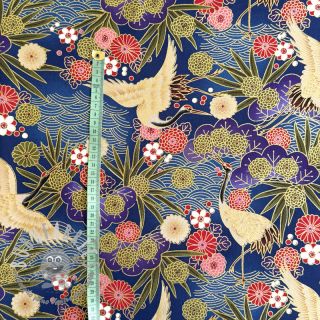 Tessuto di cotone JAPAN Misaki bleu