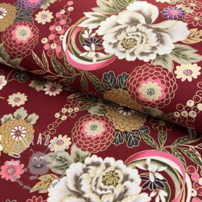 Tessuto di cotone JAPAN Chihiro rouge