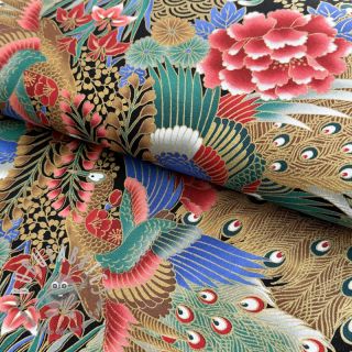 Tessuto di cotone JAPAN Hoshi emeraude