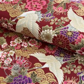 Tessuto di cotone JAPAN Tanuri rouge