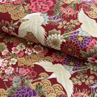 Tessuto di cotone JAPAN Tanuri rouge