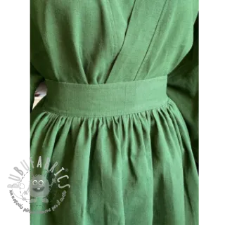 Lino prelavato dark green