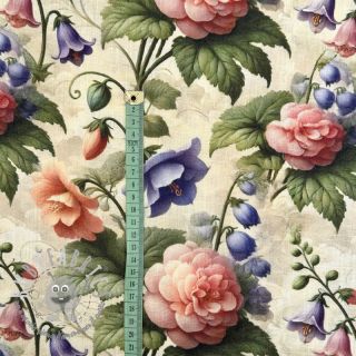 Viscosa con lino Casia design D digital print