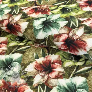 Viscosa con lino Azalea design C digital print