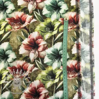 Viscosa con lino Azalea design C digital print