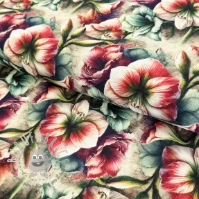 Viscosa con lino Azalea design A digital print