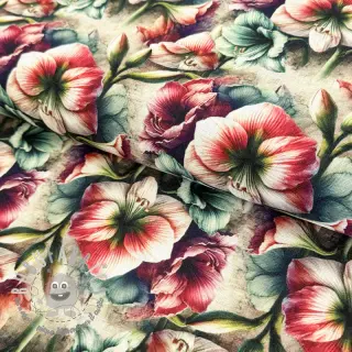 Viscosa con lino Azalea design A digital print