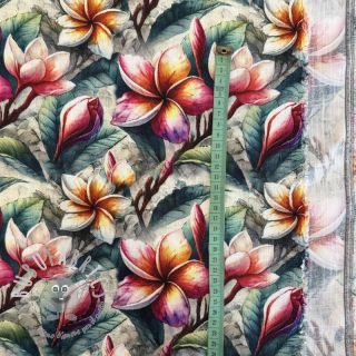 Viscosa con lino Jasmine design C digital print