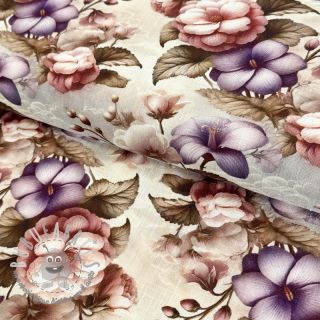 Viscosa con lino Casia design C digital print