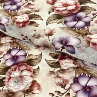 Viscosa con lino Casia design C digital print
