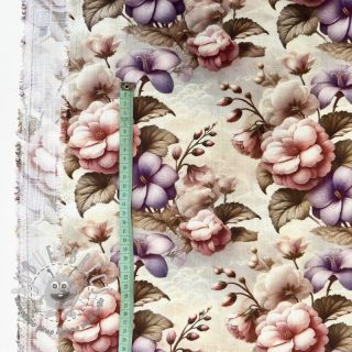 Viscosa con lino Casia design C digital print