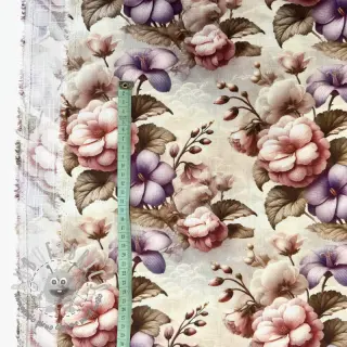Viscosa con lino Casia design C digital print