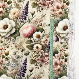 Viscosa con lino Casia design F digital print