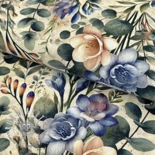 Viscosa con lino Casia design E digital print