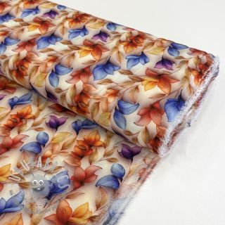 Viscosa RAYON POPLIN Leafs design D digital print