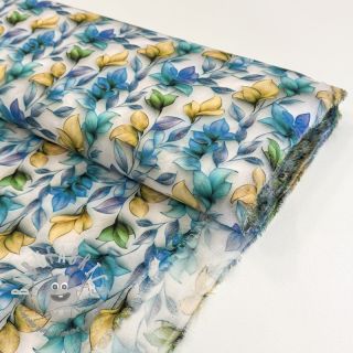 Viscosa RAYON POPLIN Leafs design A digital print