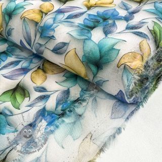 Viscosa RAYON POPLIN Leafs design A digital print