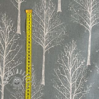 Tessuto decorativo Linenlook Forest Tree Silhouette soft green