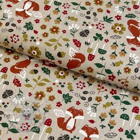 Tessuto decorativo Autumn Woodland Fox