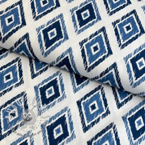 Tessuto decorativo premium Rhombus navy