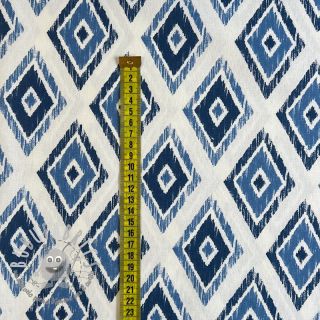 Tessuto decorativo premium Rhombus navy
