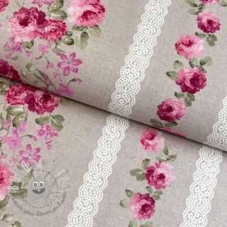 Tessuto decorativo Linenlook Flowers lace