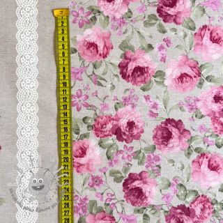 Tessuto decorativo Linenlook Flowers lace