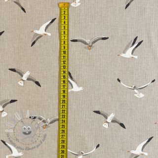Tessuto decorativo Linenlook Seagull Flying