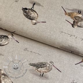 Tessuto decorativo Linenlook Sandpiper Bird