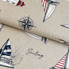 Tessuto decorativo Linenlook Sailing yacht club