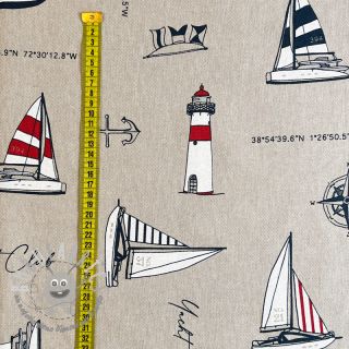 Tessuto decorativo Linenlook Sailing yacht club