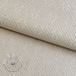 Tessuto decorativo Linenlook Iconic Anchor Stripe linen