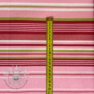Tessuto decorativo Linenlook Stripe in stripe pink