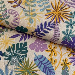 Tessuto decorativo Linenlook Joyful Leaves
