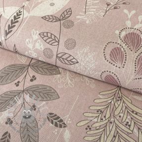 Tessuto decorativo Linenlook Soft calming leaves