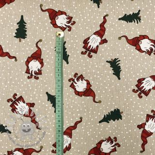 Tessuto decorativo Linenlook Tomte Christmas tree