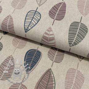 Tessuto decorativo Linenlook Scandi retro leaf
