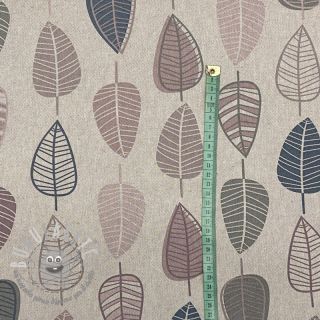 Tessuto decorativo Linenlook Scandi retro leaf