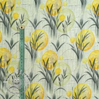 Jersey VISCOSE Enjoy The Silence lemon digital print