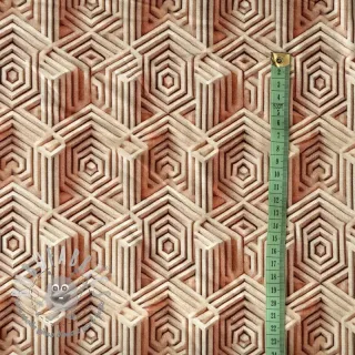 Jersey VISCOSE Structure beige digital print