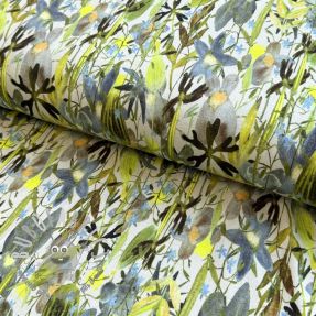 Jersey VISCOSE Vibrant forest lime digital print
