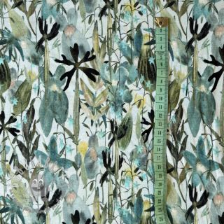Jersey VISCOSE Vibrant forest green digital print