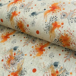 Jersey VISCOSE Soothing Fields orange digital print
