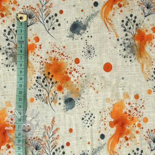 Jersey VISCOSE Soothing Fields orange digital print