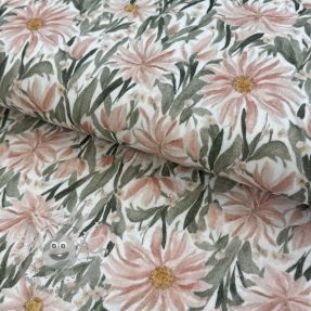 Mussola/Doppia garza Bunches of flowers digital print