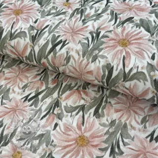 Mussola/Doppia garza Bunches of flowers digital print