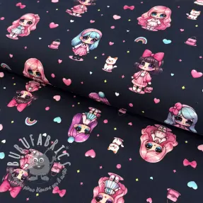 Jersey Dolls navy digital print