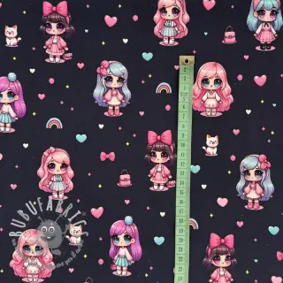 Jersey Dolls navy digital print